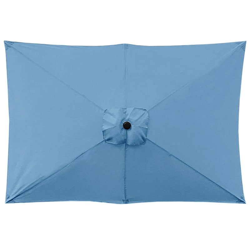 Rectangular Spa Blue Outdoor Umbrella, 6.5x10