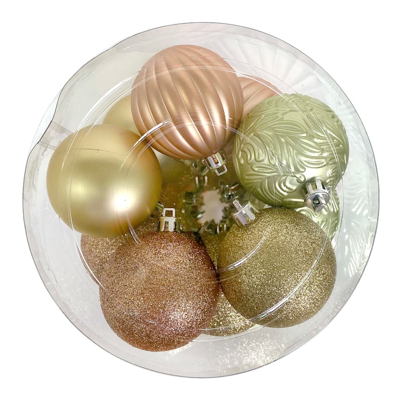 Grace Mitchell 50-Count Multicolor Metallic Shatterproof Ornaments