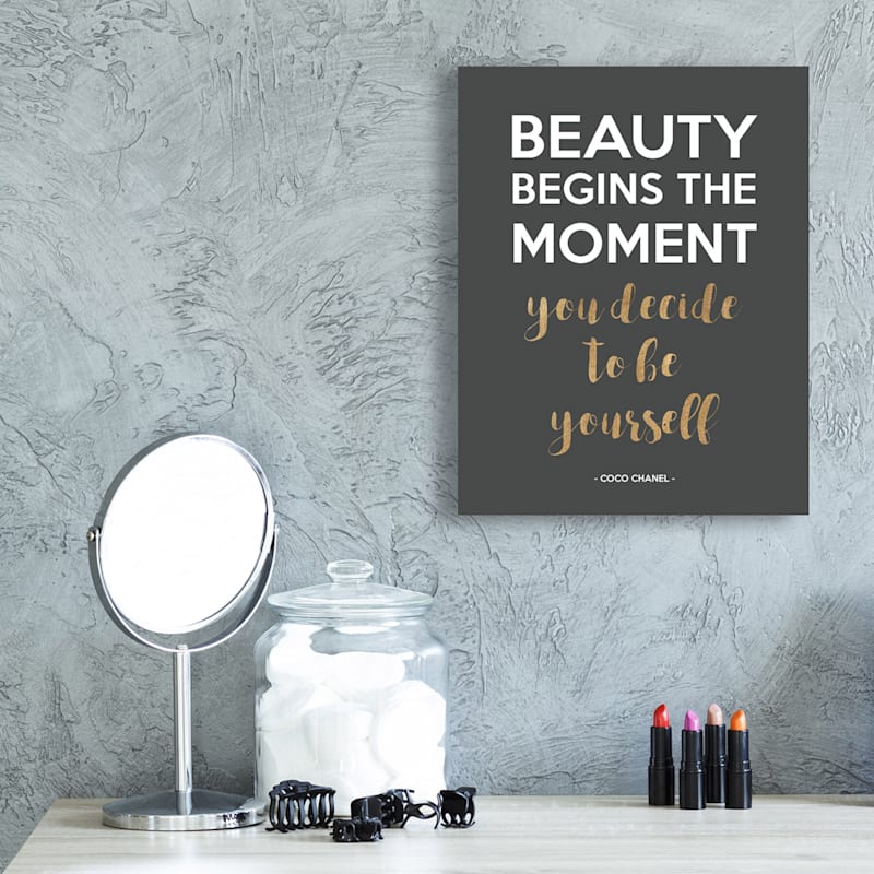 Be Yourself Foiled Canvas Wall Art, 11x14