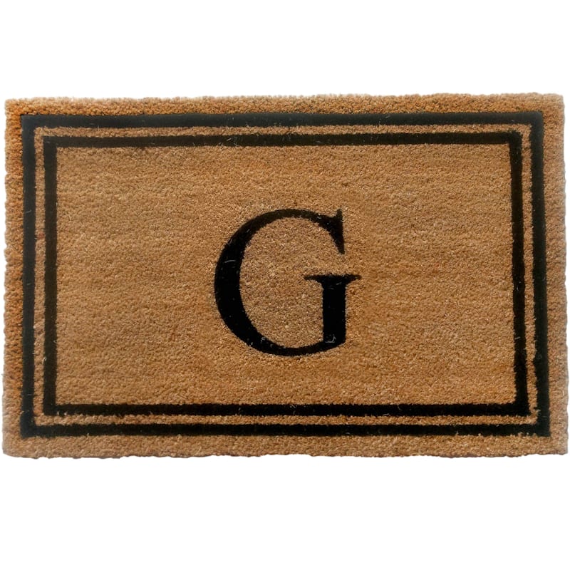 Monogram A Coir Doormat, 18x27