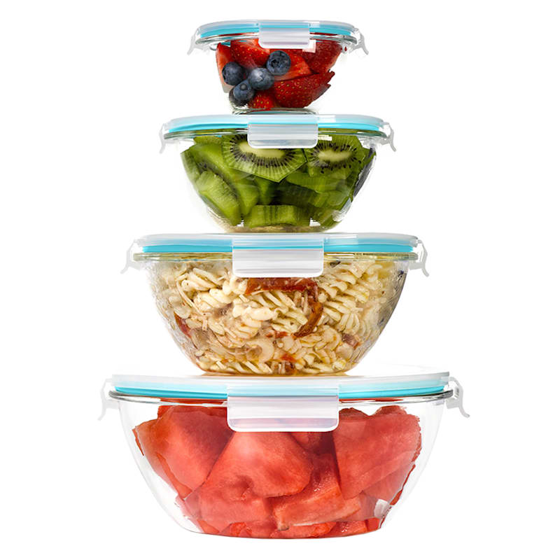 ABOOFAN Glass Salad Bowl Glass Soup Containers Glass Bowls Food Storage  Containers Salad Bowls with Lid Meal Prep Bowls Snacks Container Small  Glass