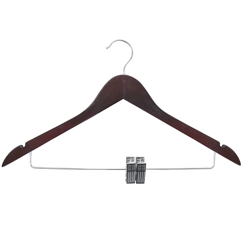 Wood Espresso 3-Piece Dress Hanger