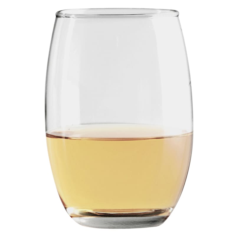 Mid Century Modern White AstroShields 15 oz Stemless Wine Glass