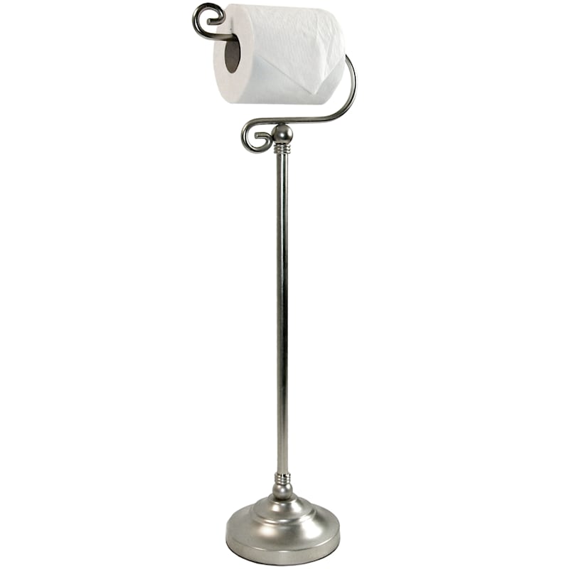 Metal Toilet Paper Holder Stand Toilet Tissue Roll Holder with