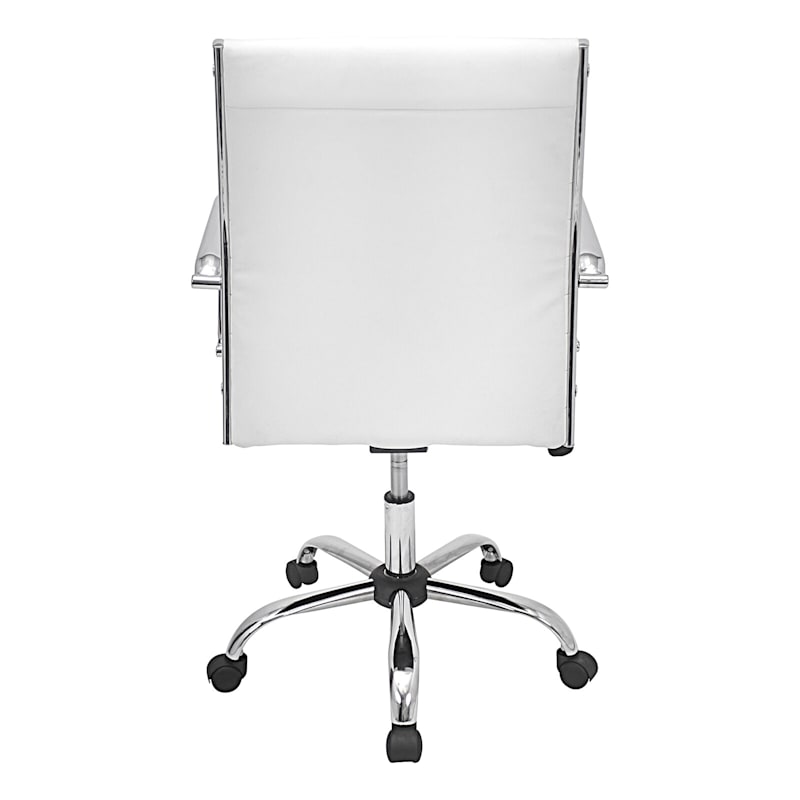 Master Contemporary Adjustable Office Chair, White