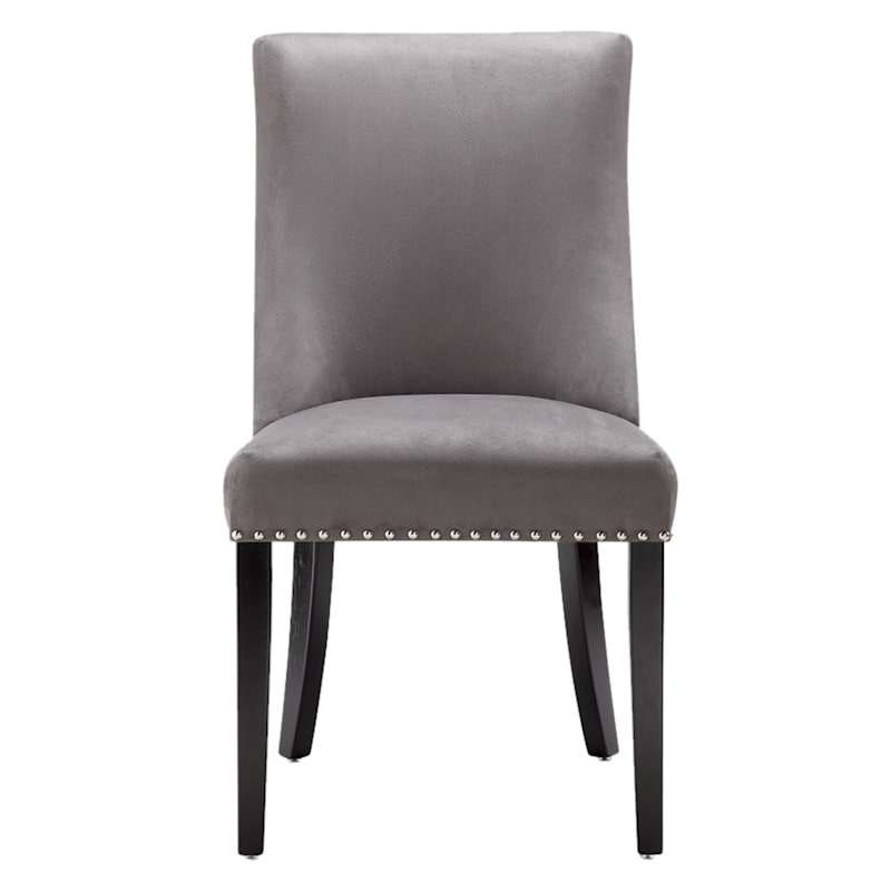 Kane Upholstered Ring Back Dining Chair with Nailhead Trim