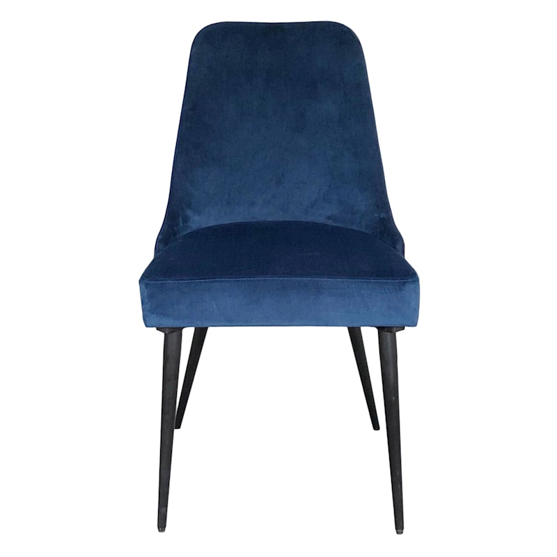 Indigo Blue Velvet Dining Chair