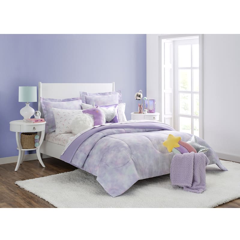 2-Piece Mystic Purple Comforter Set, Twin