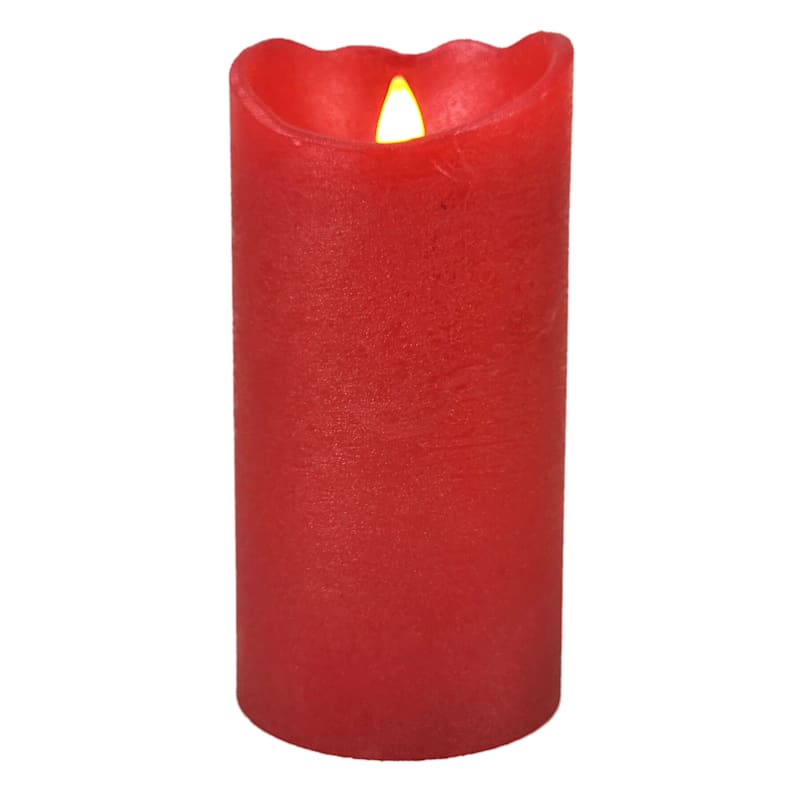 3X6 Led Wax Bevel Connection Candle With 6 Hour Timer R Red