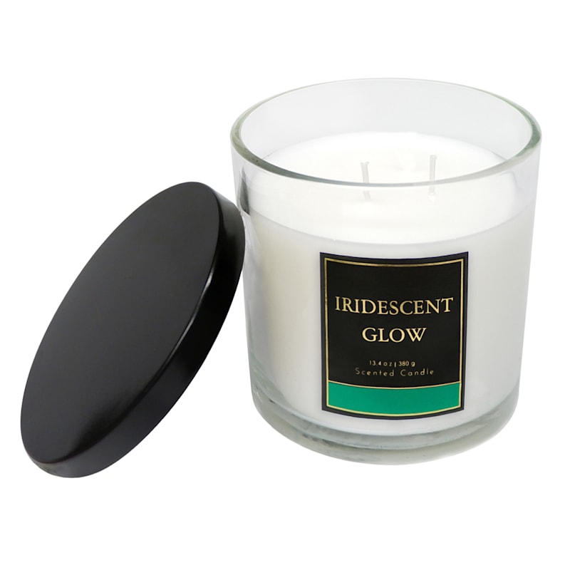 Iridescent Glow Scented Jar Candle, 13.4oz