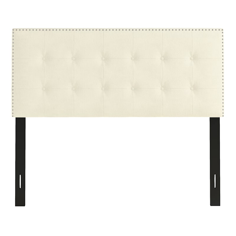 Brian Oyster Tufted Headboard, Queen