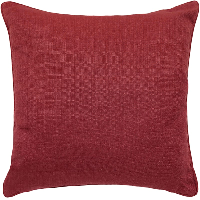 Dynasty Ruby Red Pintuck Throw Pillow, 20"