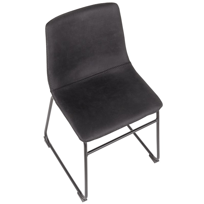 Duke Dark Grey Industrial Modern Dining, Mereen Ivory Upholstered Dining Chair Covers