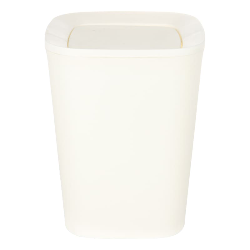 White Swing Top Trash Can, 5l