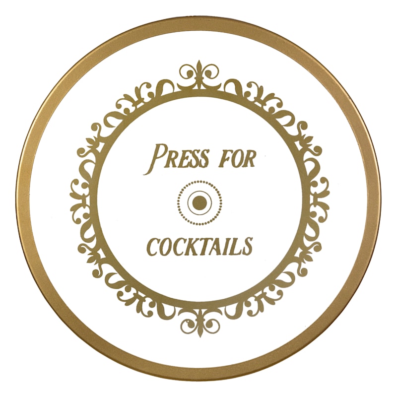 16X16 Press For Cocktails Wall Art