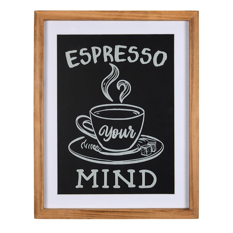 11X14 Espresso Mind Wall Art
