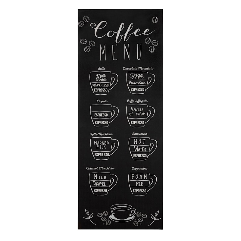 12X32 Coffee Menu Wall Art At Home