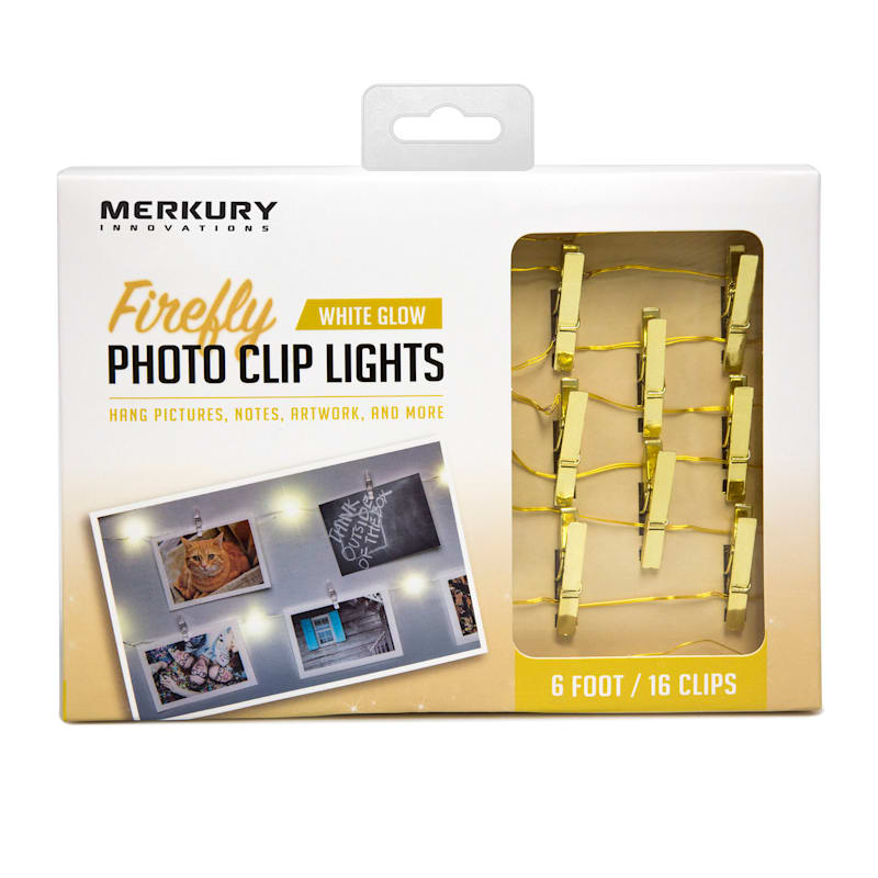 Firefly Chrome Clip Lights, Gold