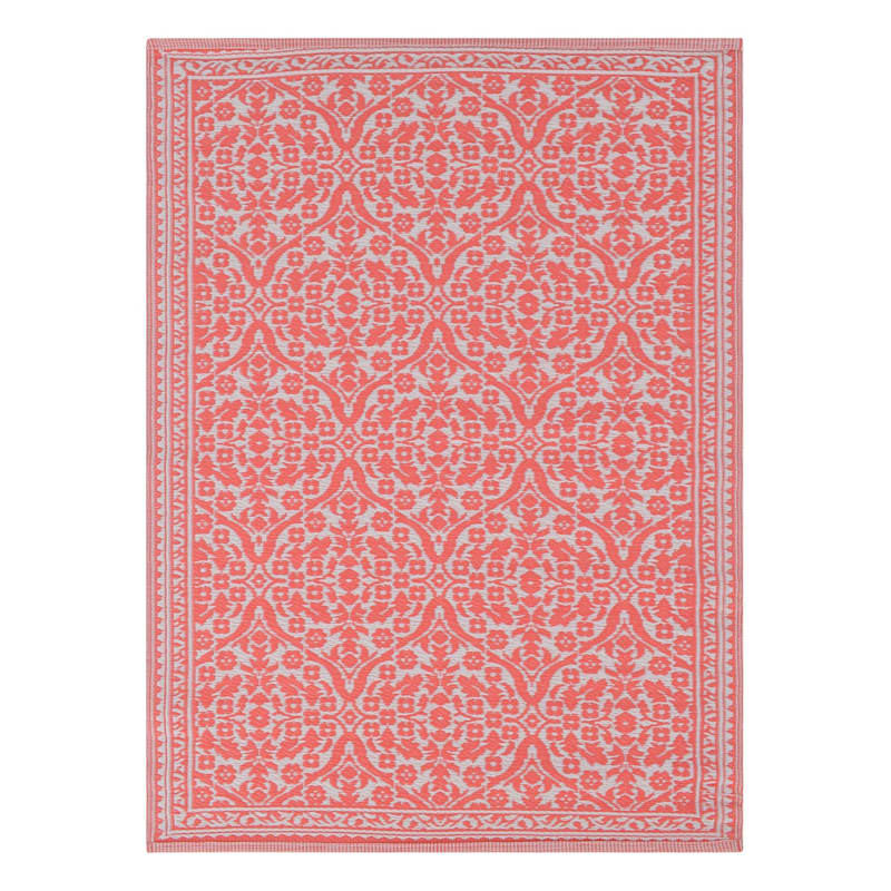 Red Medallion Outdoor Area Rug, 6x9