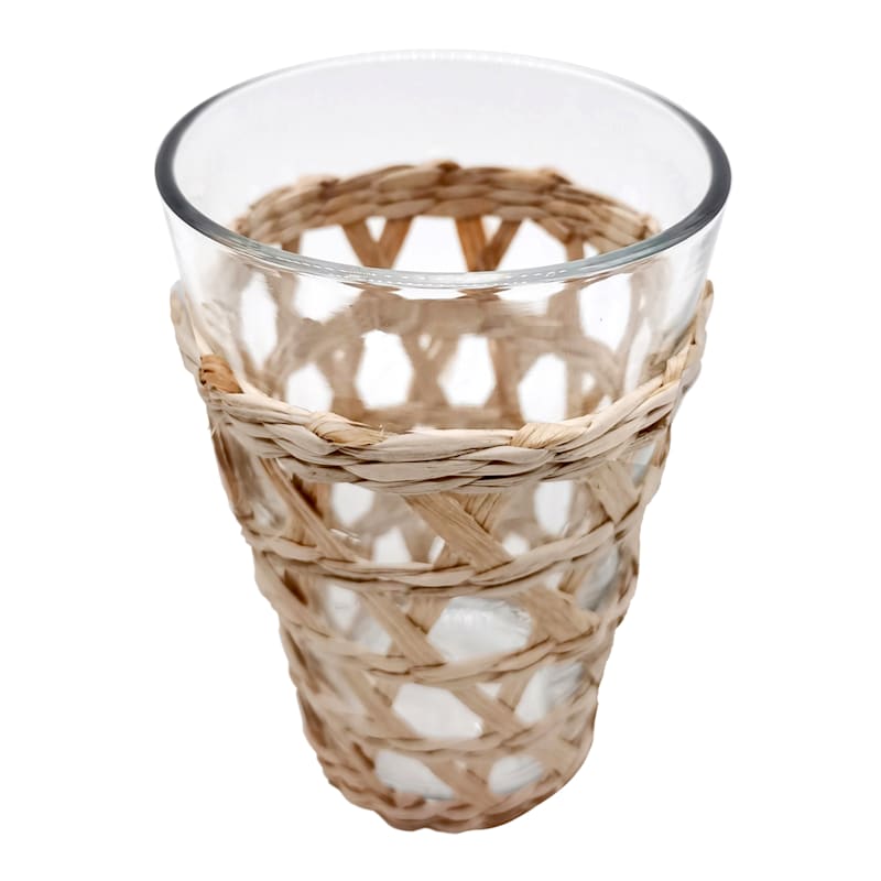 Grace Mitchell Seagrass Wrapped Glass Tumbler