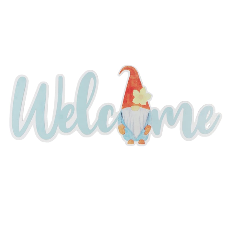 Welcome Gnome Wall Sign