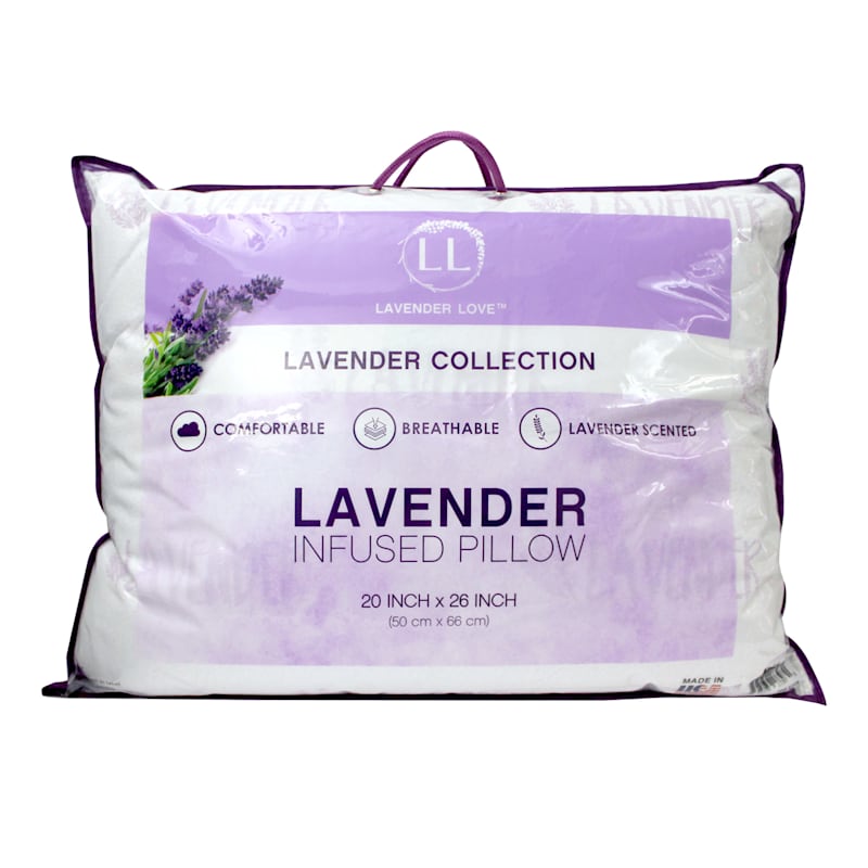 Lavender Infused Bed Pillow, 20x26