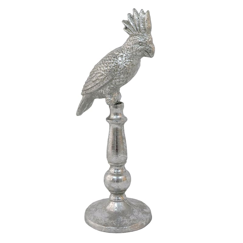 Grace Mitchell Parrot on Stand Figurine, 13.5"