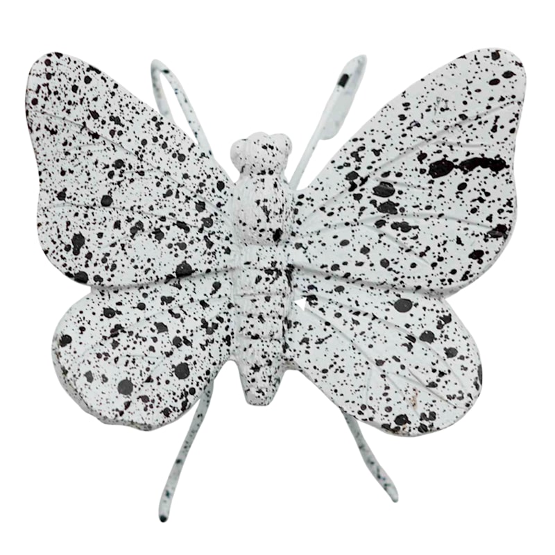 Laila Ali Black Splatter Butterfly Pot Pal, 2.5"
