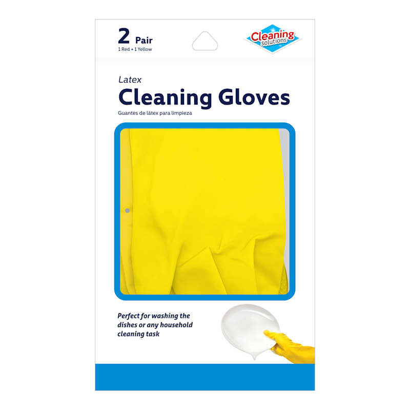 2-Pair Latex Cleaning Gloves