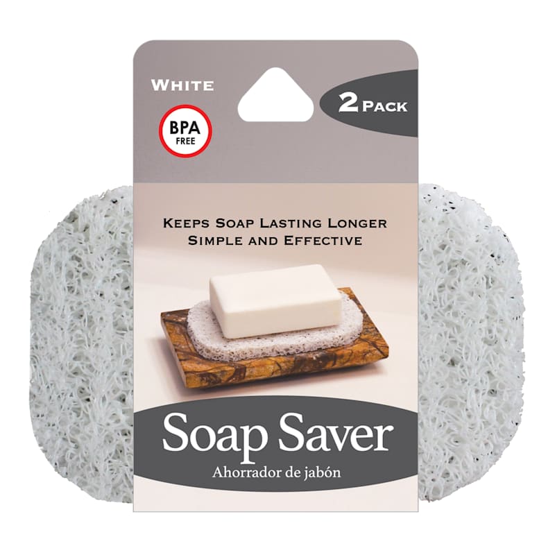 2-Pack Soap Saver, White