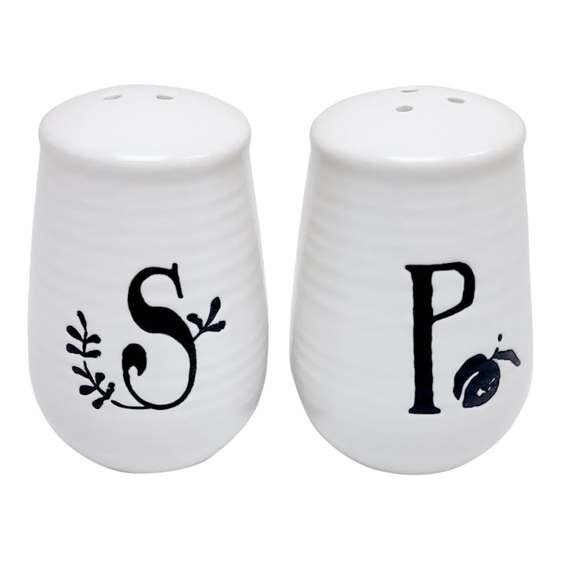 Ceramic Salt & Pepper Shaker Set