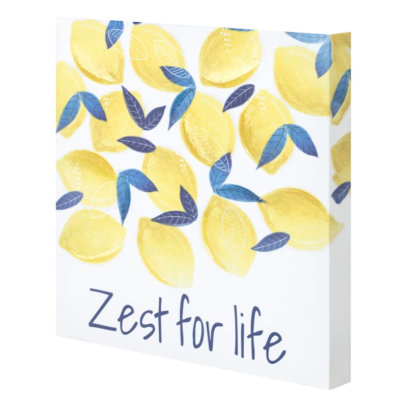 Tracey Boyd Zest For Life Canvas Wall Art, 12"
