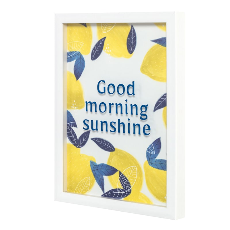 Tracey Boyd Glass Framed Good Morning Print, 11x14