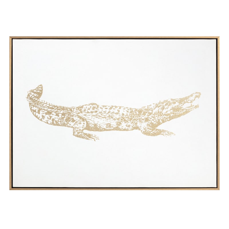 Louisiana swamp alligator 16 x 20 canvas — BRIANANDREWBYRD