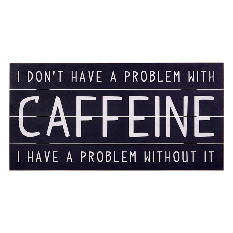 Coffee Humor Wall Art, 24x12
