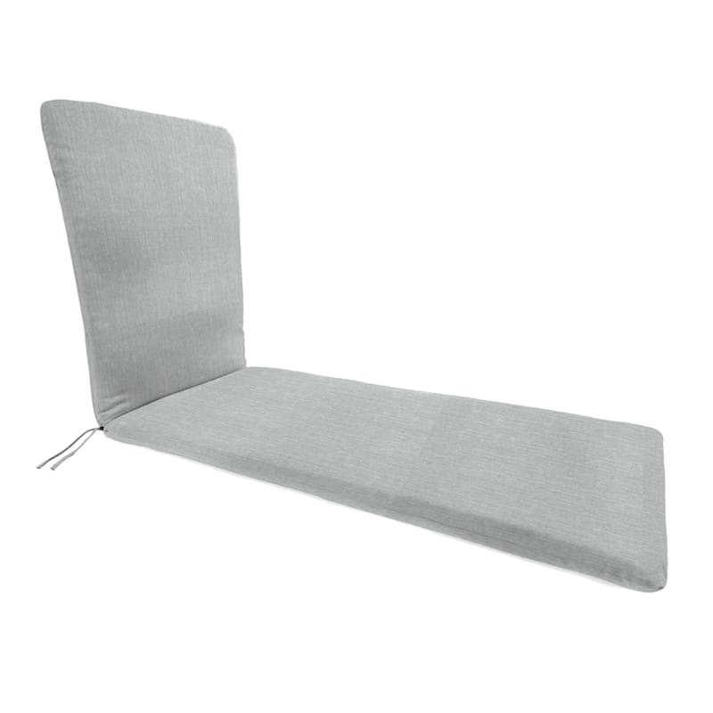Tahiti Silver Outdoor Basic Chaise Lounge Cushion