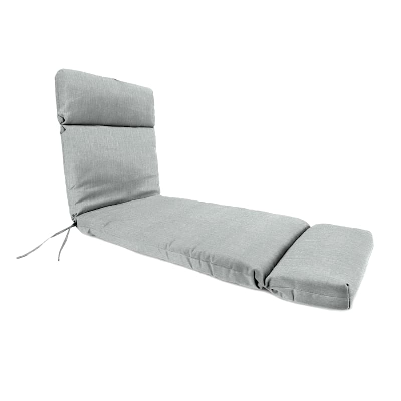 Tahiti Silver Universal Outdoor Chaise Lounge Cushion