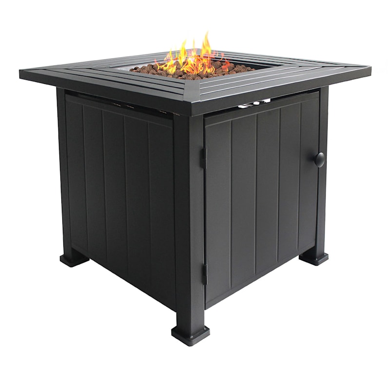 Grammercy Gas Fire Pit Table Stainless, Is 50 000 Btu Good For A Fire Pit