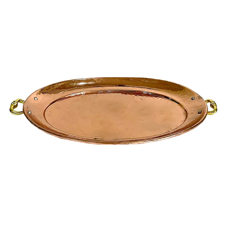 COPPER OVAL TRAY LARGE