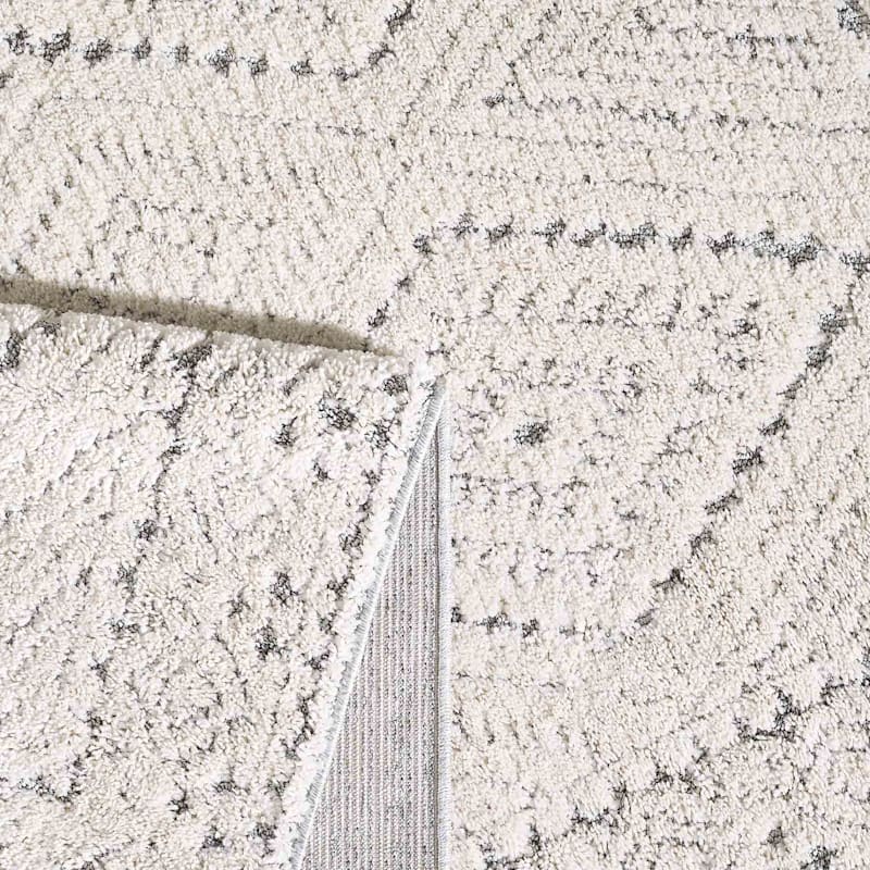 House White and Grey Diamond Design Area Rug 8x10 | Home Decor | At Home