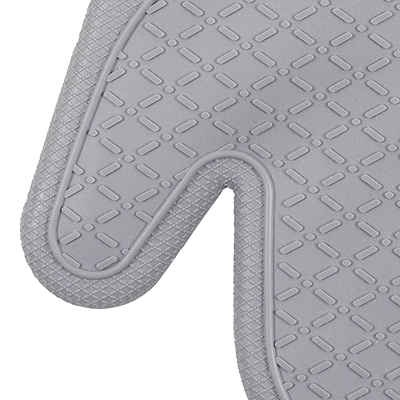 at Home Silicone Oven Mitt, Black