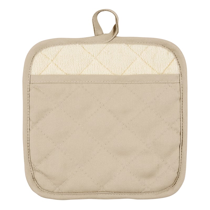 at Home 2-Piece Mini Oven Mitt Set, Taupe