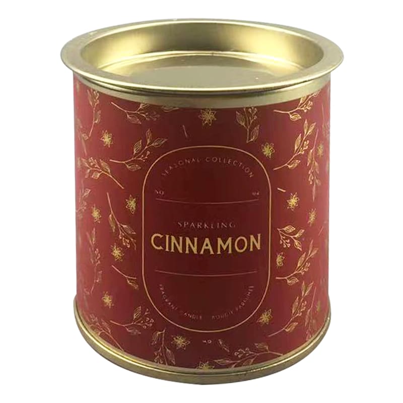 Sparkling Cinnamon Scented Tin Candle, 6.5oz