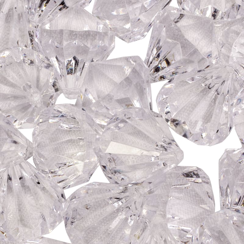 Clear Large Diamond Shaped Gem Scatters