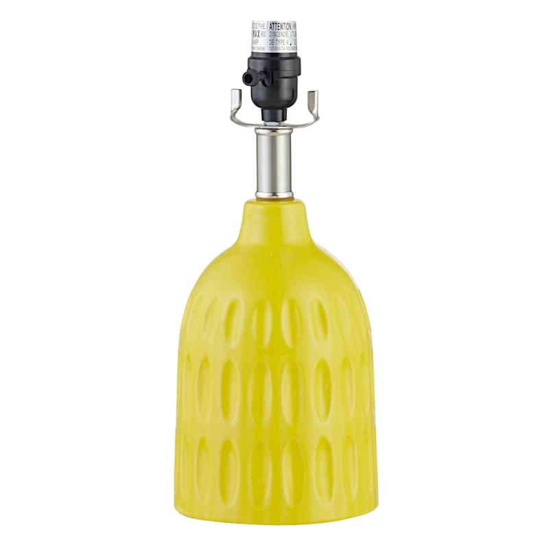 Tracey Boyd Yellow Textured Ceramic Accent Lamp, 14"