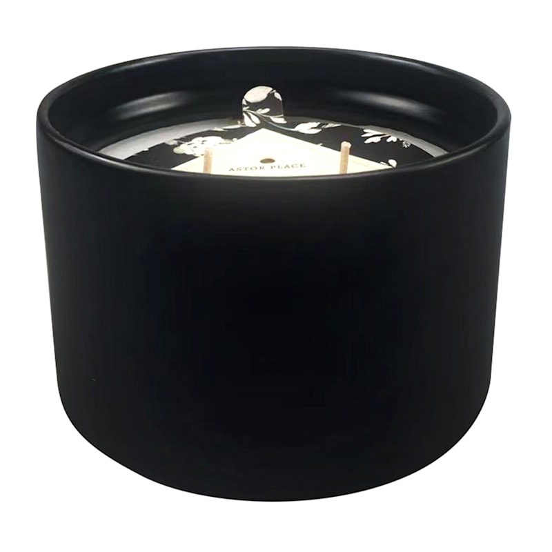 3-Wick Bergamot Scented Ceramic Jar Candle, 16oz