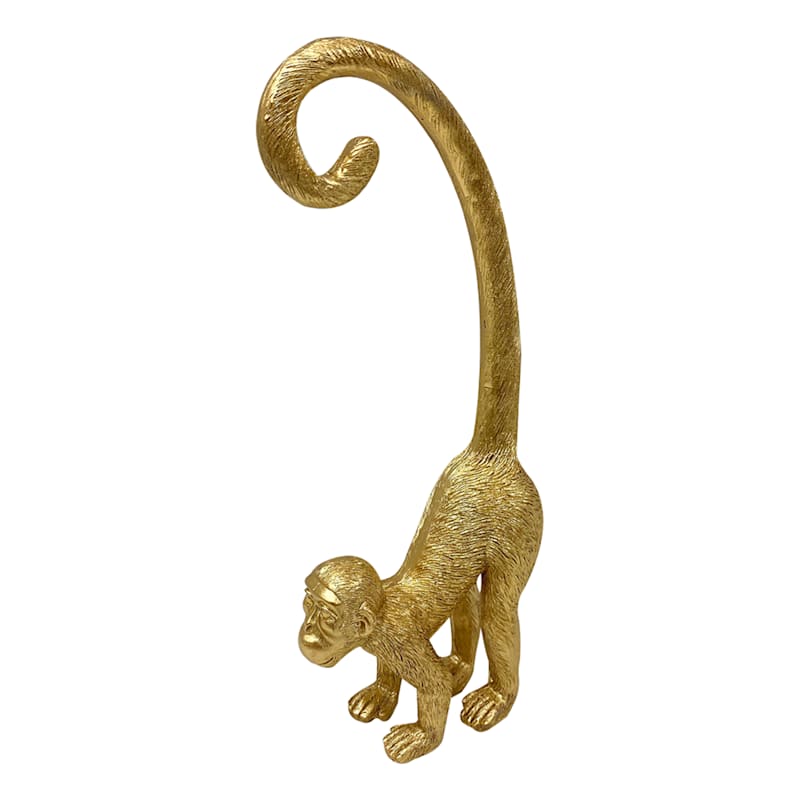 Gold Monkey Tabletop Figurine, 10"