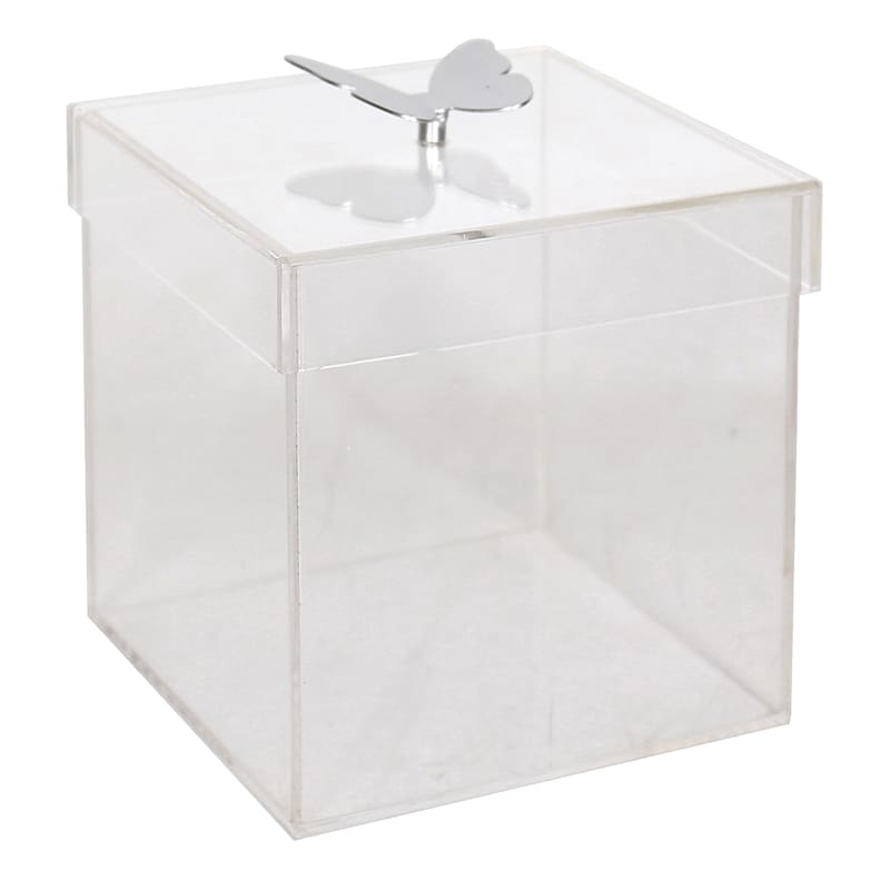 Laila Ali Acrylic Box with Butterfly, 6"