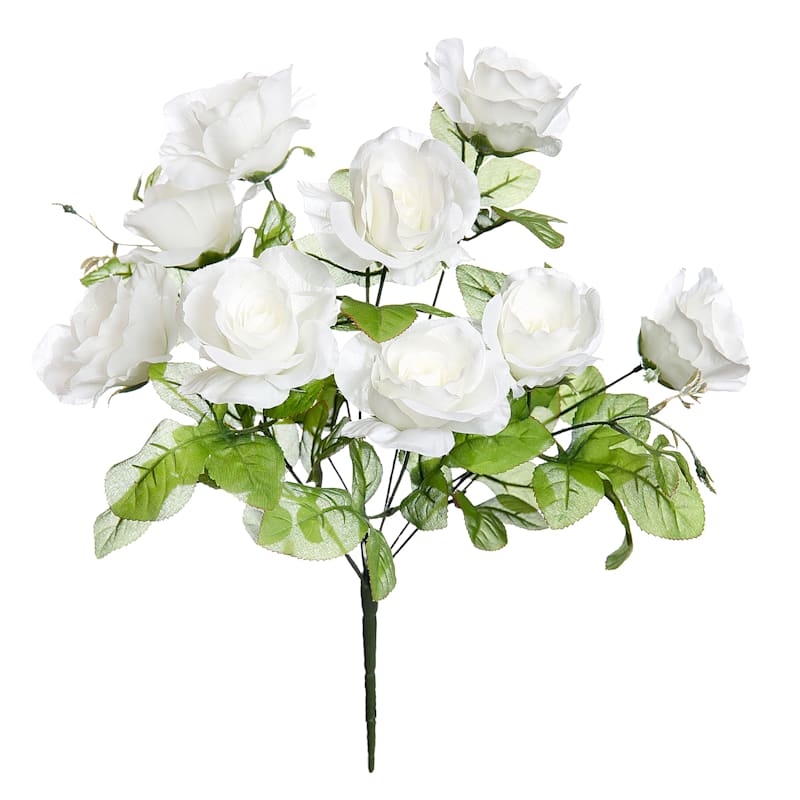 White Rose Floral Spray, 19