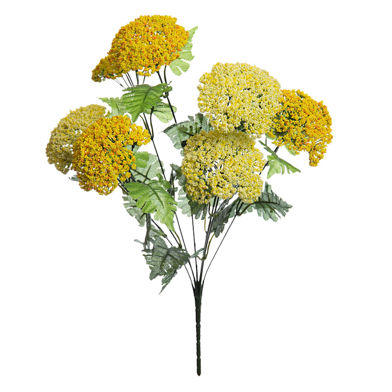 Yellow Queen Ann Lace Floral Spray, 18"